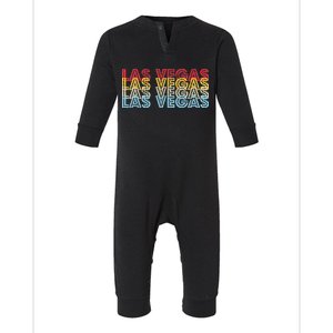 Las Vegas Classic Retro Logo Infant Fleece One Piece