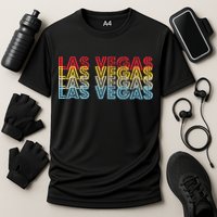 Las Vegas Classic Retro Logo Cooling Performance Crew T-Shirt
