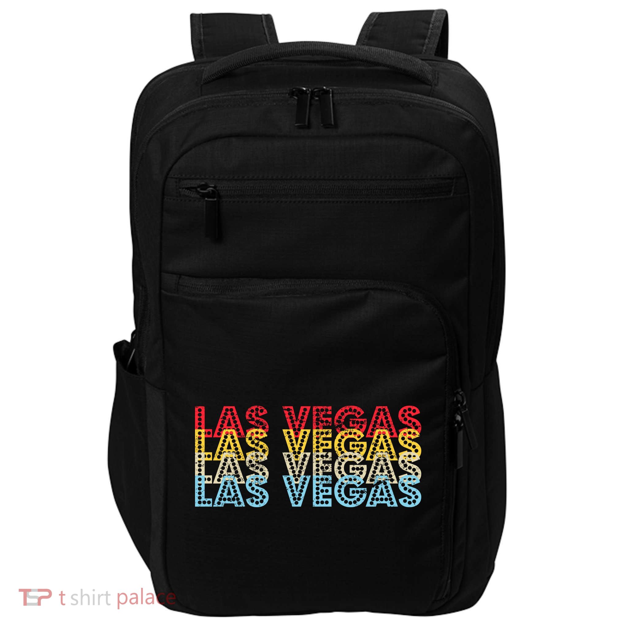 Las Vegas Classic Retro Logo Impact Tech Backpack