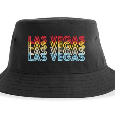 Las Vegas Classic Retro Logo Sustainable Bucket Hat