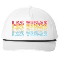 Las Vegas Classic Retro Logo Snapback Five-Panel Rope Hat