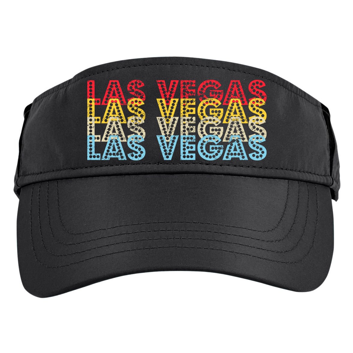 Las Vegas Classic Retro Logo Adult Drive Performance Visor