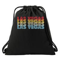 Las Vegas Classic Retro Logo Drawstring Bag