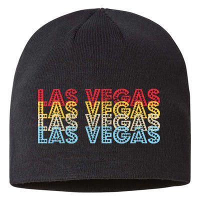 Las Vegas Classic Retro Logo Sustainable Beanie