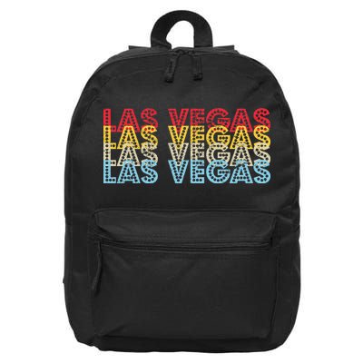 Las Vegas Classic Retro Logo 16 in Basic Backpack