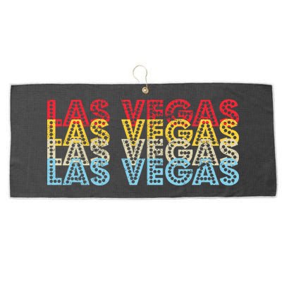 Las Vegas Classic Retro Logo Large Microfiber Waffle Golf Towel