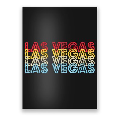 Las Vegas Classic Retro Logo Poster