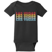 Las Vegas Classic Retro Logo Baby Bodysuit