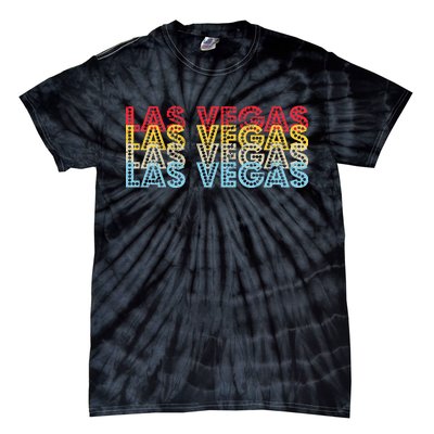 Las Vegas Classic Retro Logo Tie-Dye T-Shirt