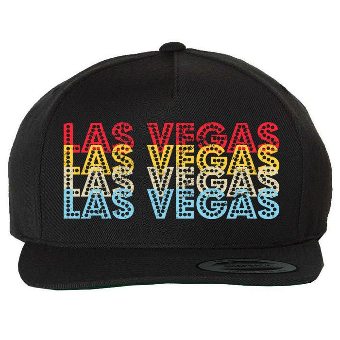 Las Vegas Classic Retro Logo Wool Snapback Cap