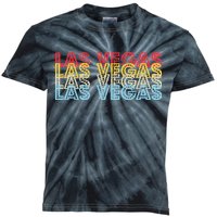 Las Vegas Classic Retro Logo Kids Tie-Dye T-Shirt