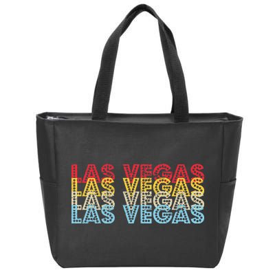 Las Vegas Classic Retro Logo Zip Tote Bag