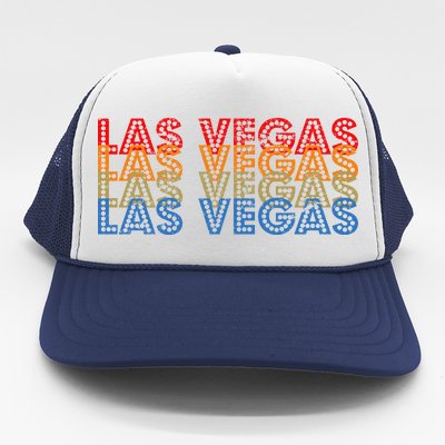 Las Vegas Classic Retro Logo Trucker Hat