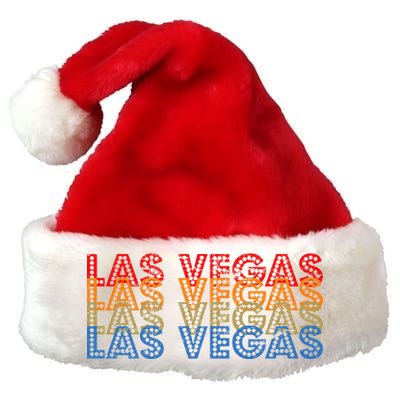 Las Vegas Classic Retro Logo Premium Christmas Santa Hat