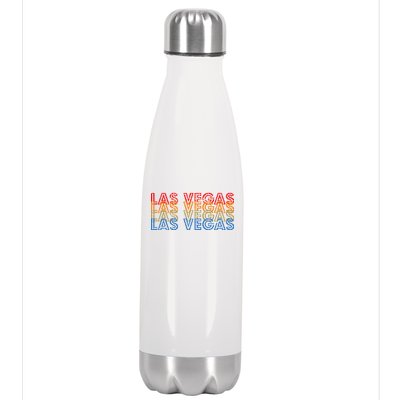 Las Vegas Classic Retro Logo Stainless Steel Insulated Water Bottle