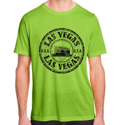 Las Vegas Distressed Circle Adult ChromaSoft Performance T-Shirt