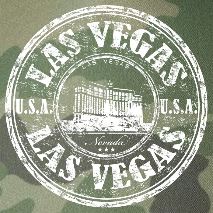 Las Vegas Distressed Circle Legacy Tie Dye Trucker Hat