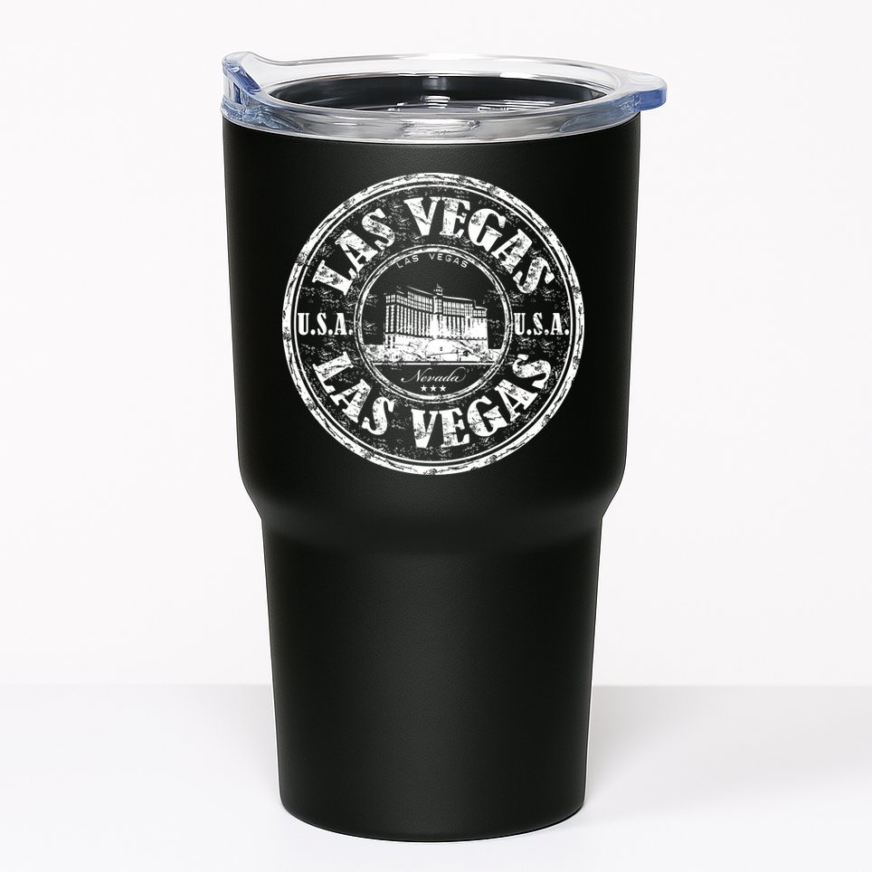 Las Vegas Distressed Circle Tumbler