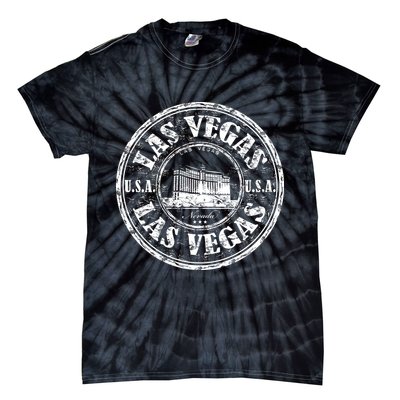 Las Vegas Distressed Circle Tie-Dye T-Shirt