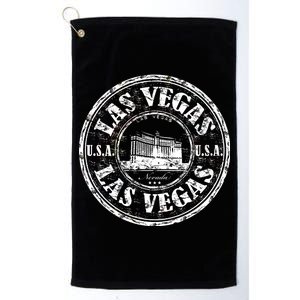 Las Vegas Distressed Circle Platinum Collection Golf Towel