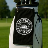 Las Vegas Distressed Circle Golf Towel