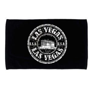 Las Vegas Distressed Circle Microfiber Hand Towel