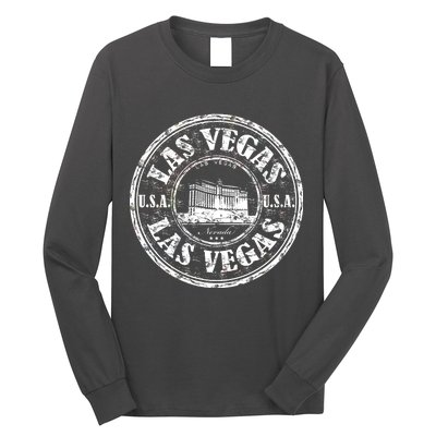 Las Vegas Distressed Circle Long Sleeve Shirt