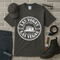 Las Vegas Distressed Circle Tall T-Shirt
