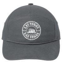 Las Vegas Distressed Circle 7-Panel Snapback Hat