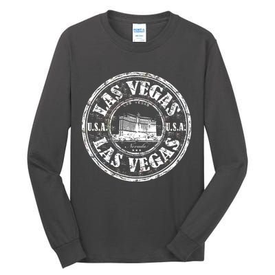 Las Vegas Distressed Circle Tall Long Sleeve T-Shirt