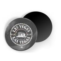 Las Vegas Distressed Circle Magnet