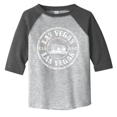 Las Vegas Distressed Circle Toddler Fine Jersey T-Shirt