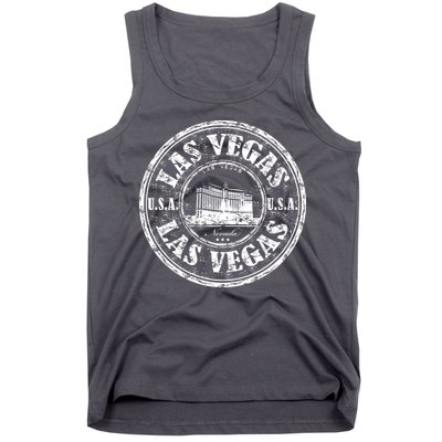 Las Vegas Distressed Circle Tank Top