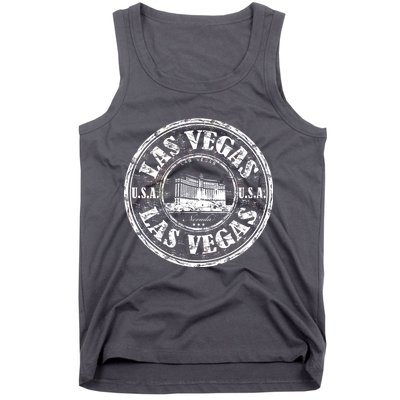 Las Vegas Distressed Circle Tank Top