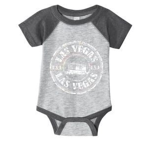 Las Vegas Distressed Circle Infant Baby Jersey Bodysuit