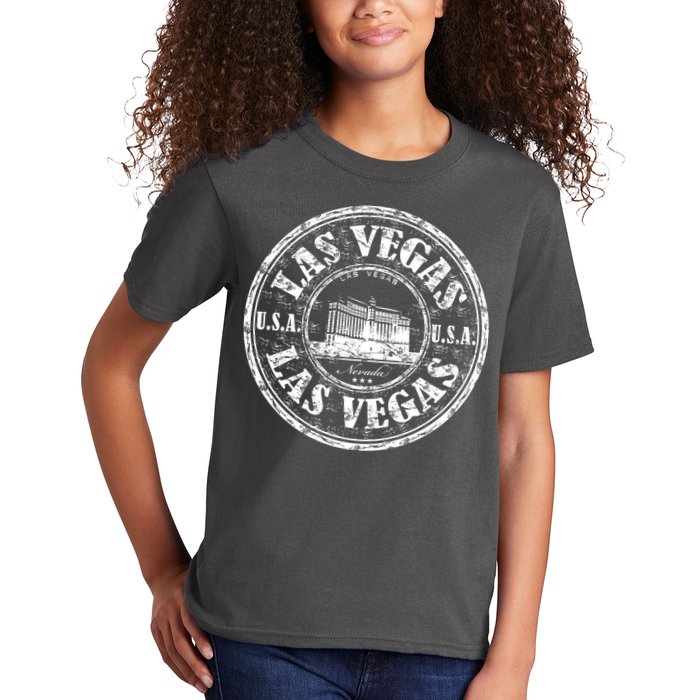 Las Vegas Distressed Circle Kids T-Shirt
