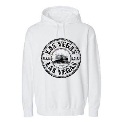 Las Vegas Distressed Circle Garment-Dyed Fleece Hoodie