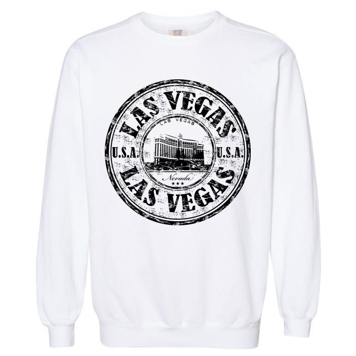 Las Vegas Distressed Circle Garment-Dyed Sweatshirt