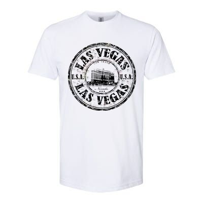 Las Vegas Distressed Circle Softstyle CVC T-Shirt