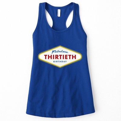Las Vegas Fabulous Thirtieth Birthday Womens Tank Top