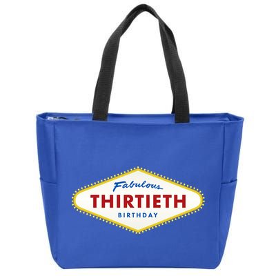 Las Vegas Fabulous Thirtieth Birthday Zip Tote Bag