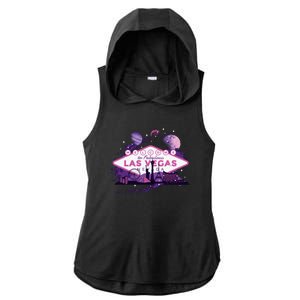 Las Vegas Galaxy Skyline Ladies PosiCharge Tri-Blend Wicking Draft Hoodie Tank