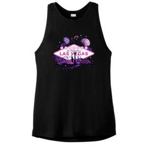 Las Vegas Galaxy Skyline Ladies PosiCharge Tri-Blend Wicking Tank