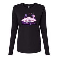 Las Vegas Galaxy Skyline Womens Cotton Relaxed Long Sleeve T-Shirt