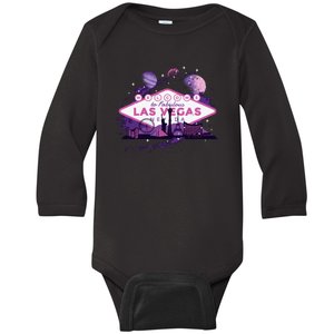 Las Vegas Galaxy Skyline Baby Long Sleeve Bodysuit