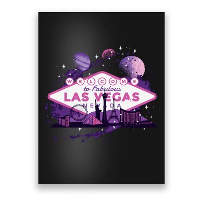 Las Vegas Galaxy Skyline Poster