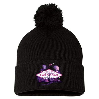 Las Vegas Galaxy Skyline Pom Pom 12in Knit Beanie