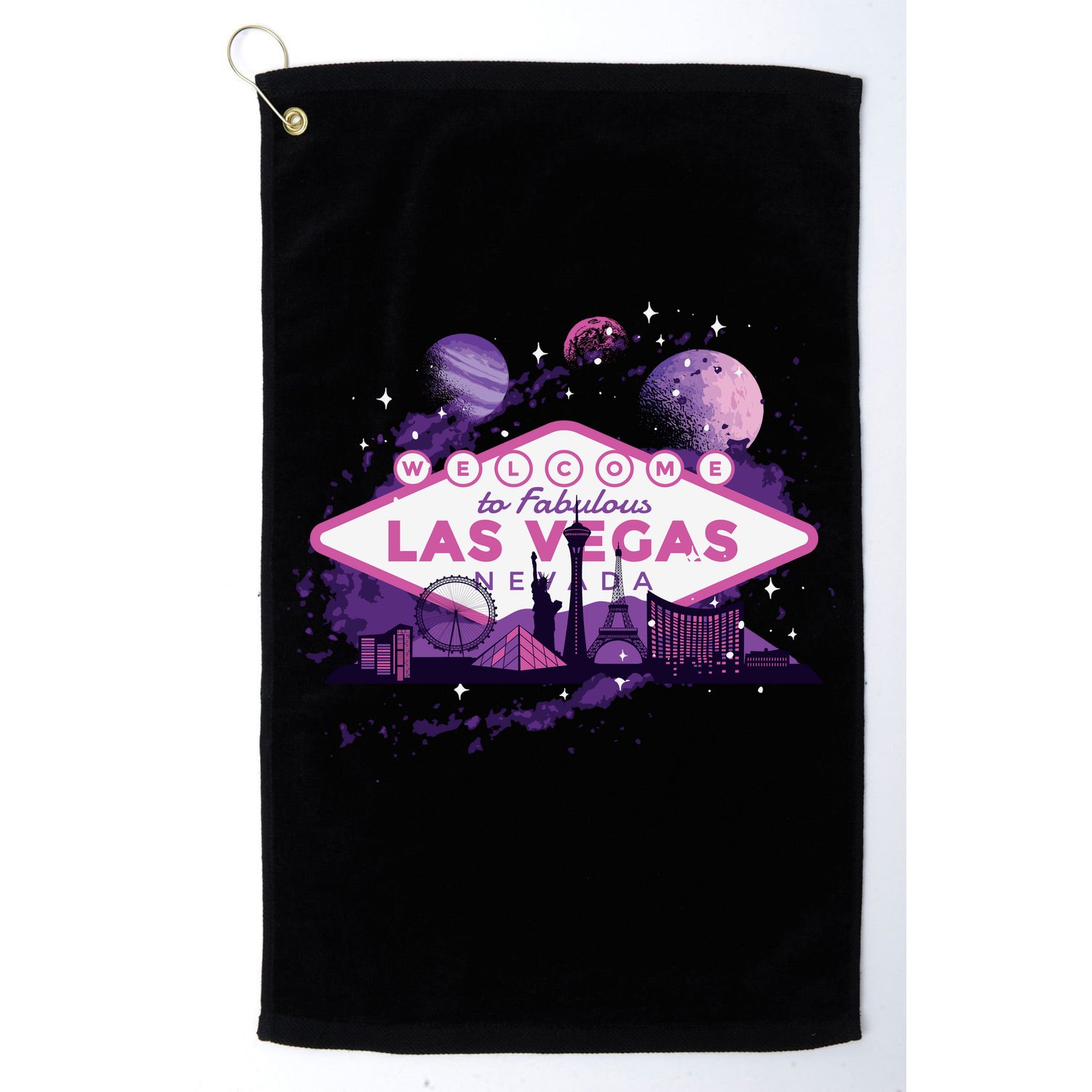 Las Vegas Galaxy Skyline Golf Towel