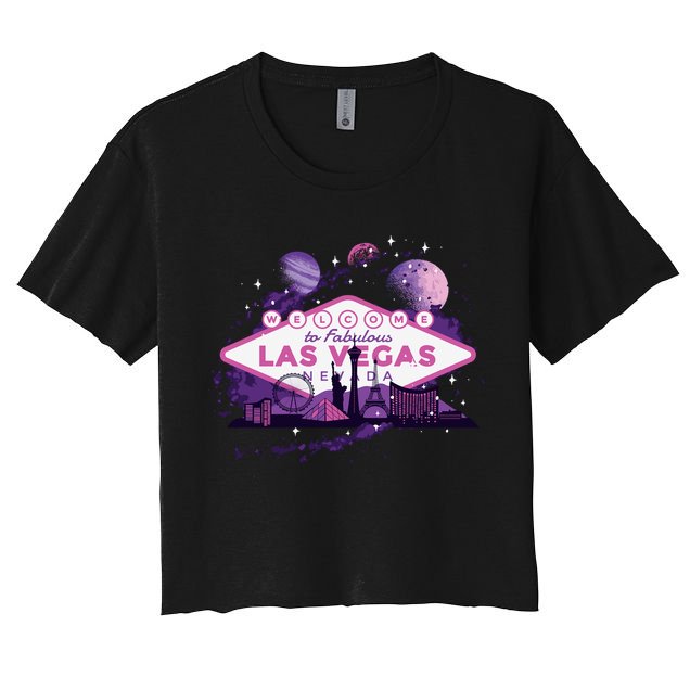 Las Vegas Galaxy Skyline Crop Top