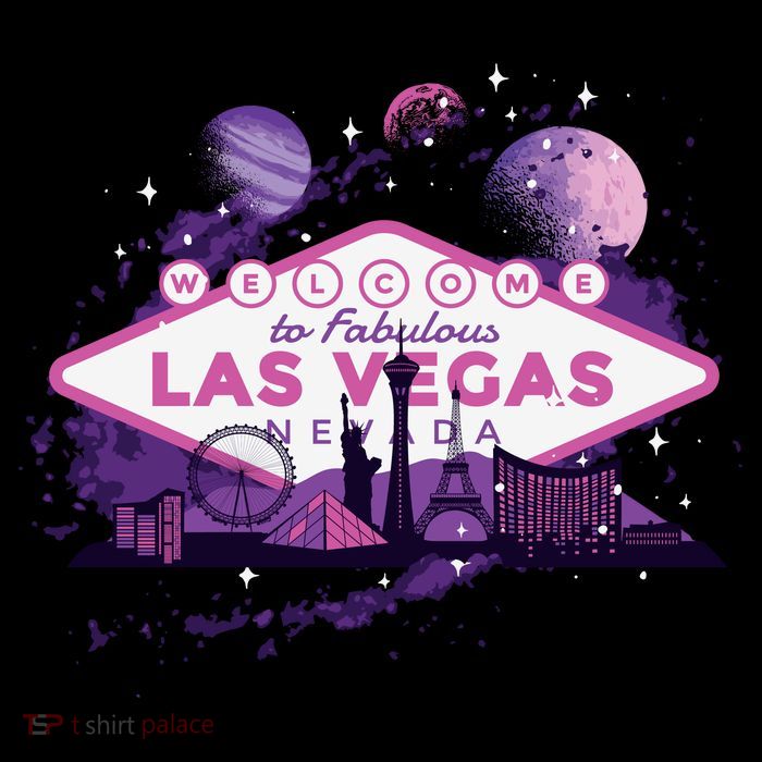 Las Vegas Galaxy Skyline Womens T-Shirt